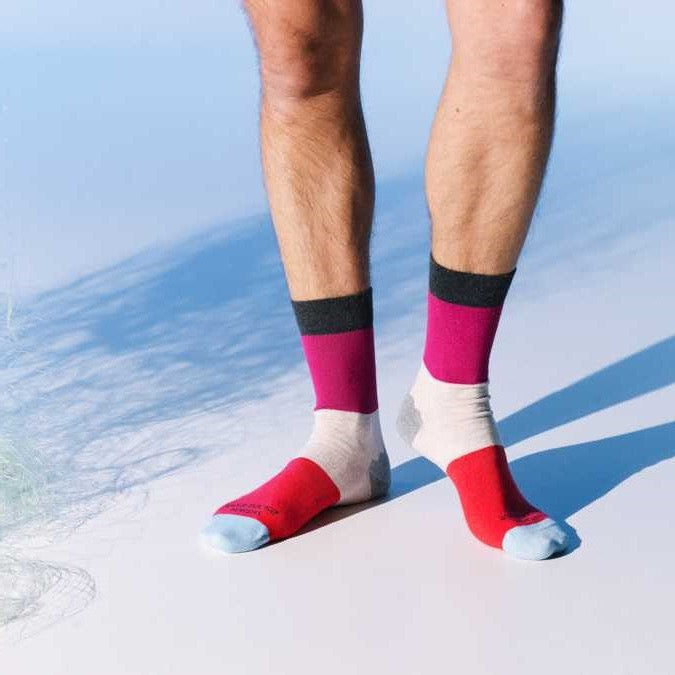 Man draagt Healty Seas Socks Heren Sokken - Plankton - Zo Zero