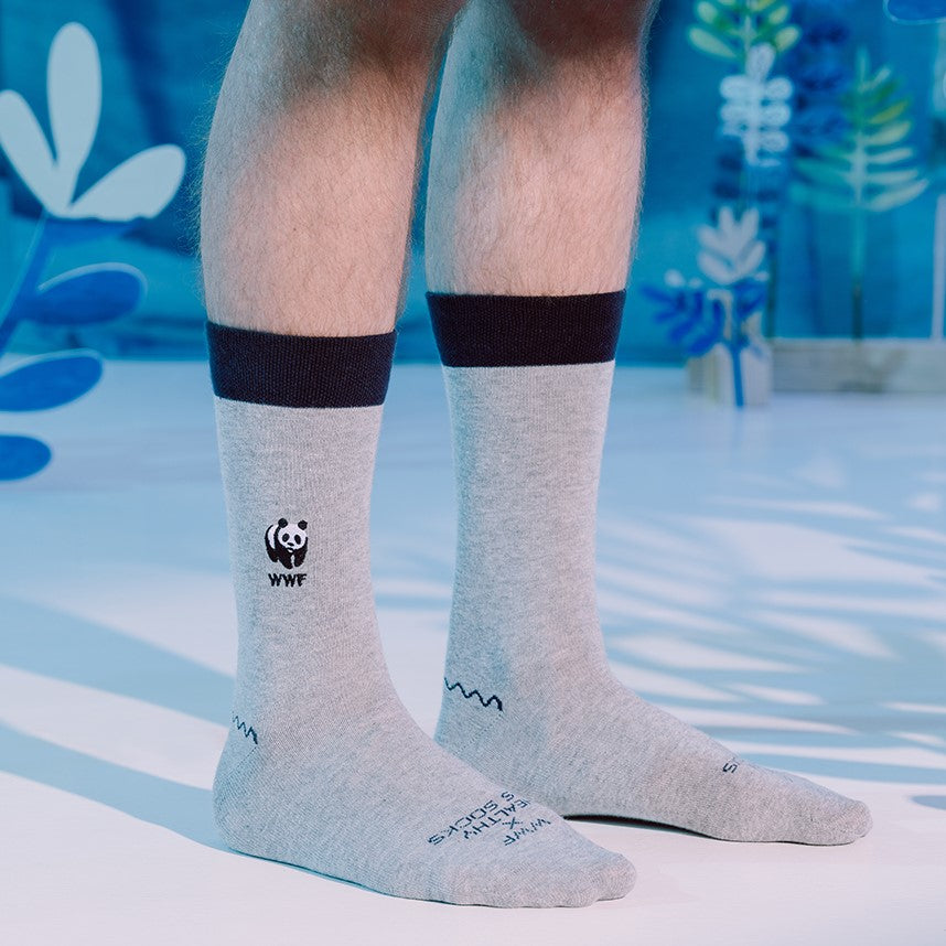 Man draagt Healty Seas Socks Heren Sokken - Humpback - Zo Zero
