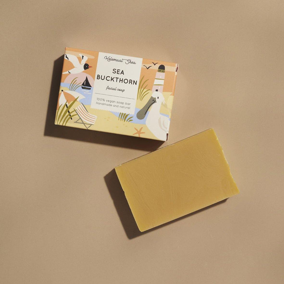 HelemaalShea Sea Buckthorn Facial Soap