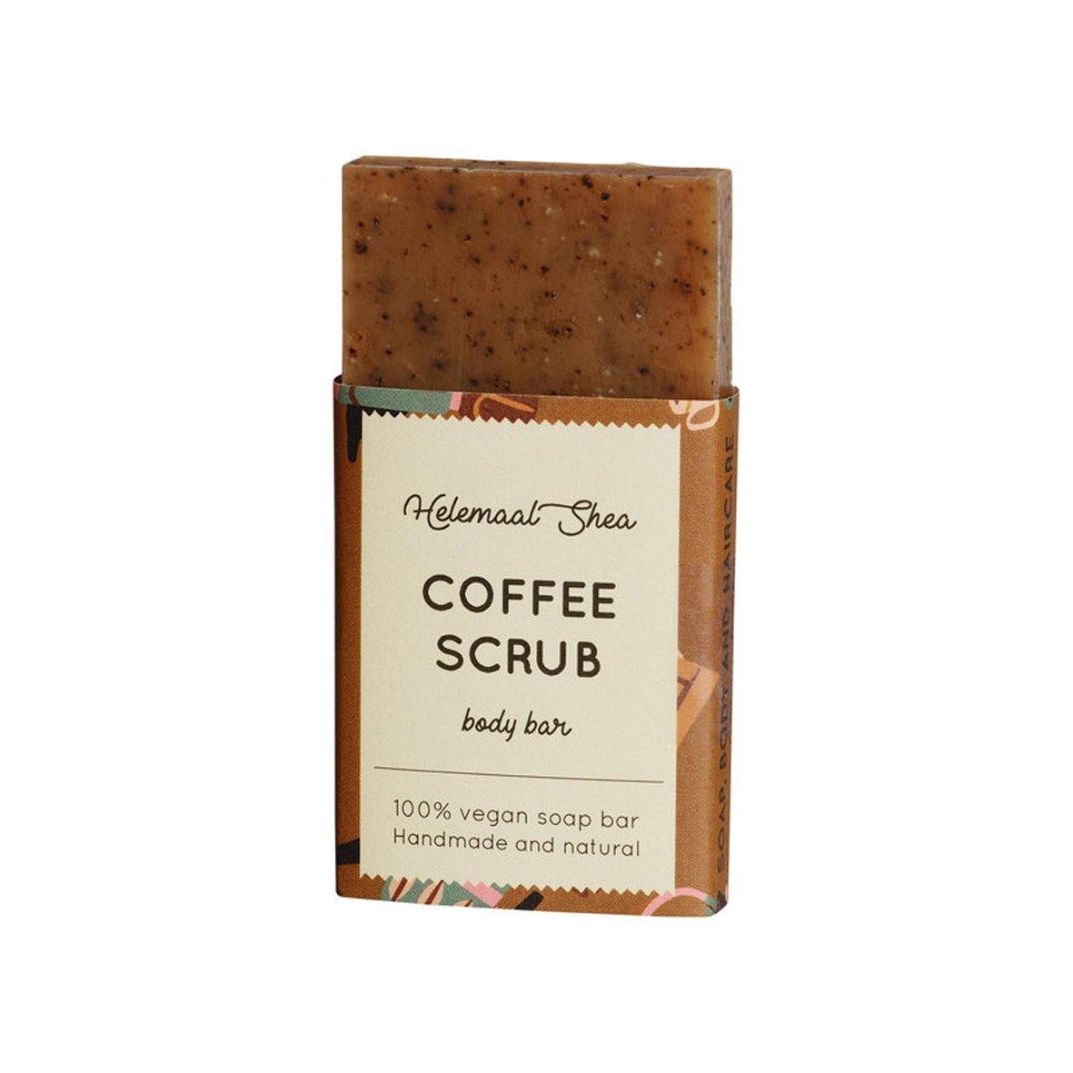 HelemaalShea Koffie Scrubzeep Mini