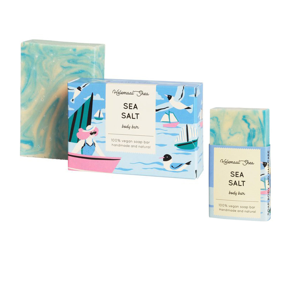 HelemaalShea Sea Salt Body Bar Standard and Mini
