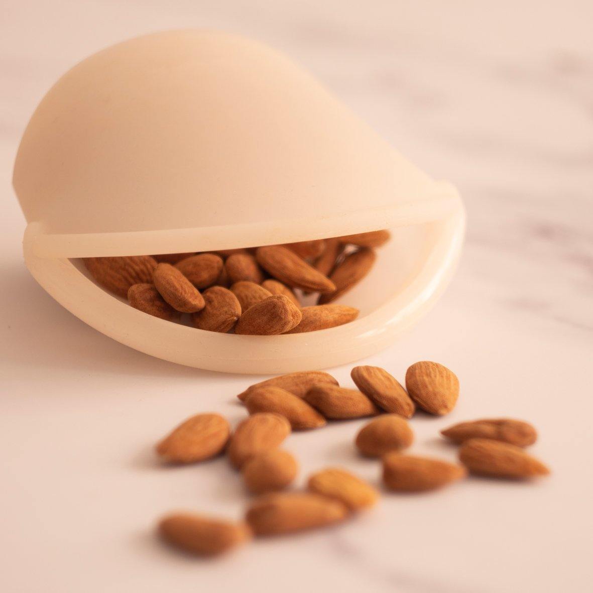 Hugger Bags Lifestyle with Almonds