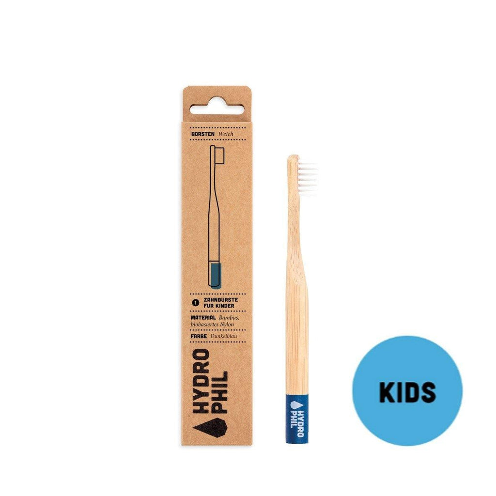 Hydrophil bamboo toothbrush kids blue