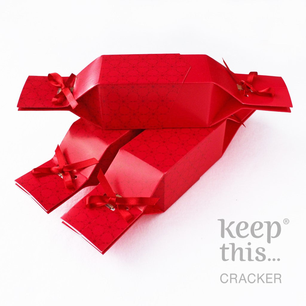 Keep This Cracker - Herbruikbare Christmas Crackers - Christmas Red set van 3 - Zo Zero