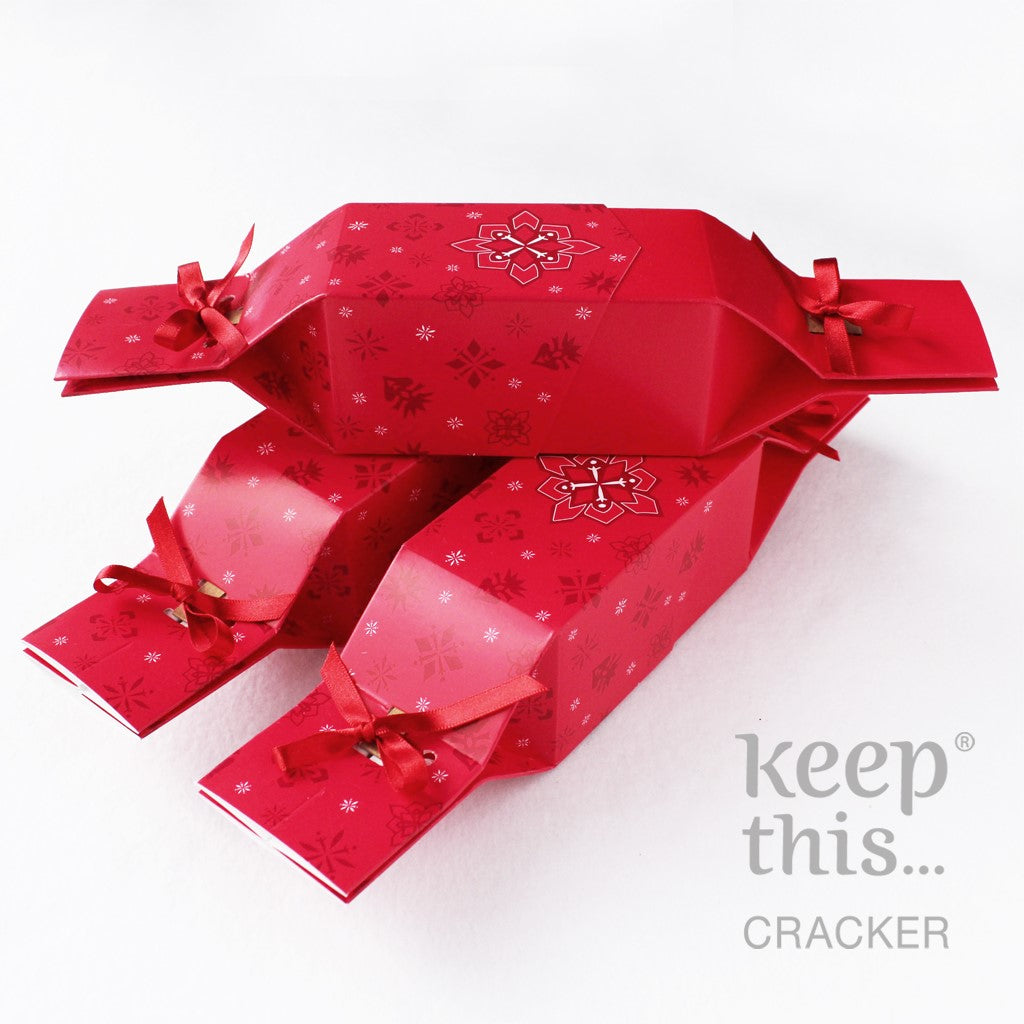 Keep This Cracker - Herbruikbare Christmas Crackers - Jewel Red 3 stuks- Zo Zero