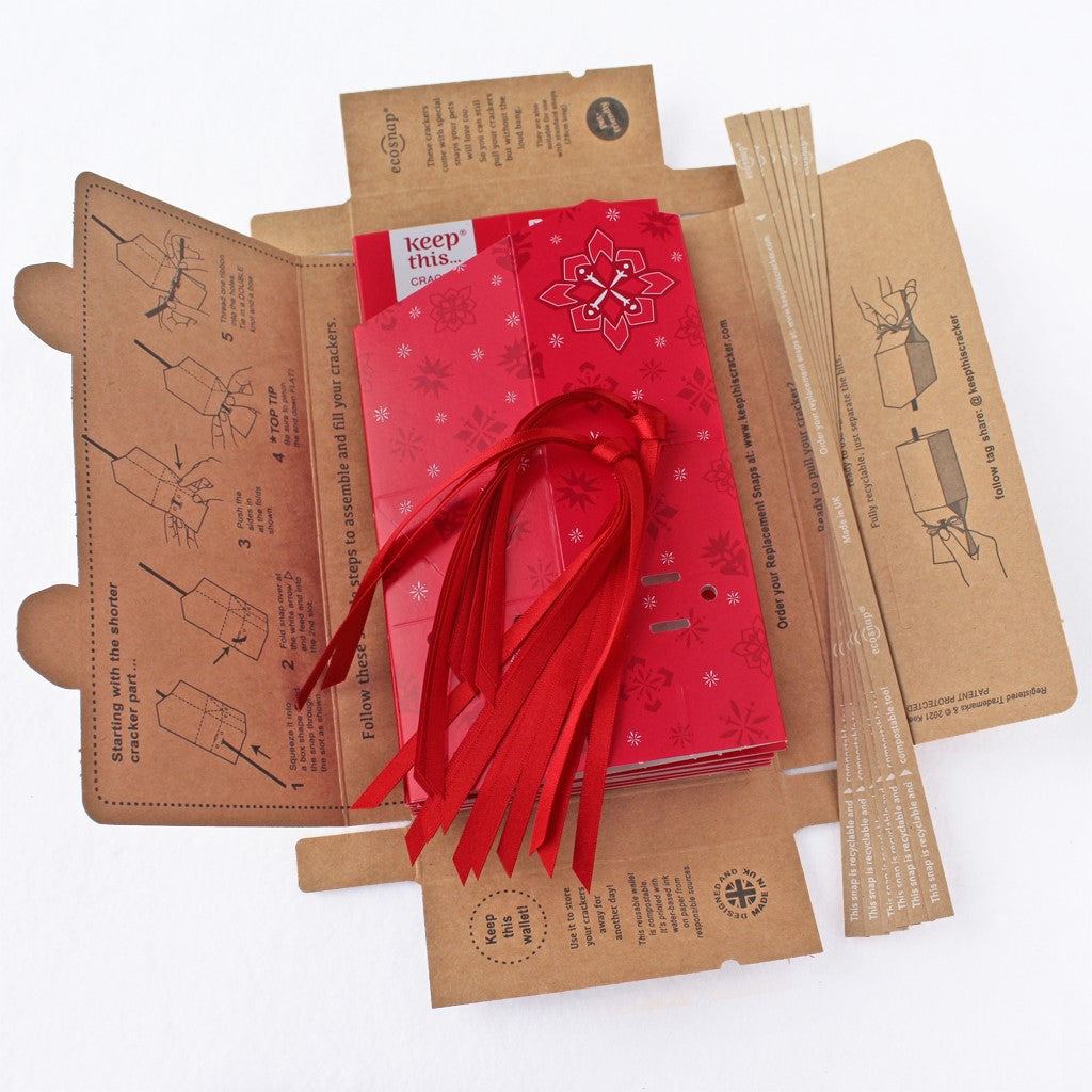 Keep This Cracker - Herbruikbare Christmas Crackers - Jewel Red Wallet - Zo Zero