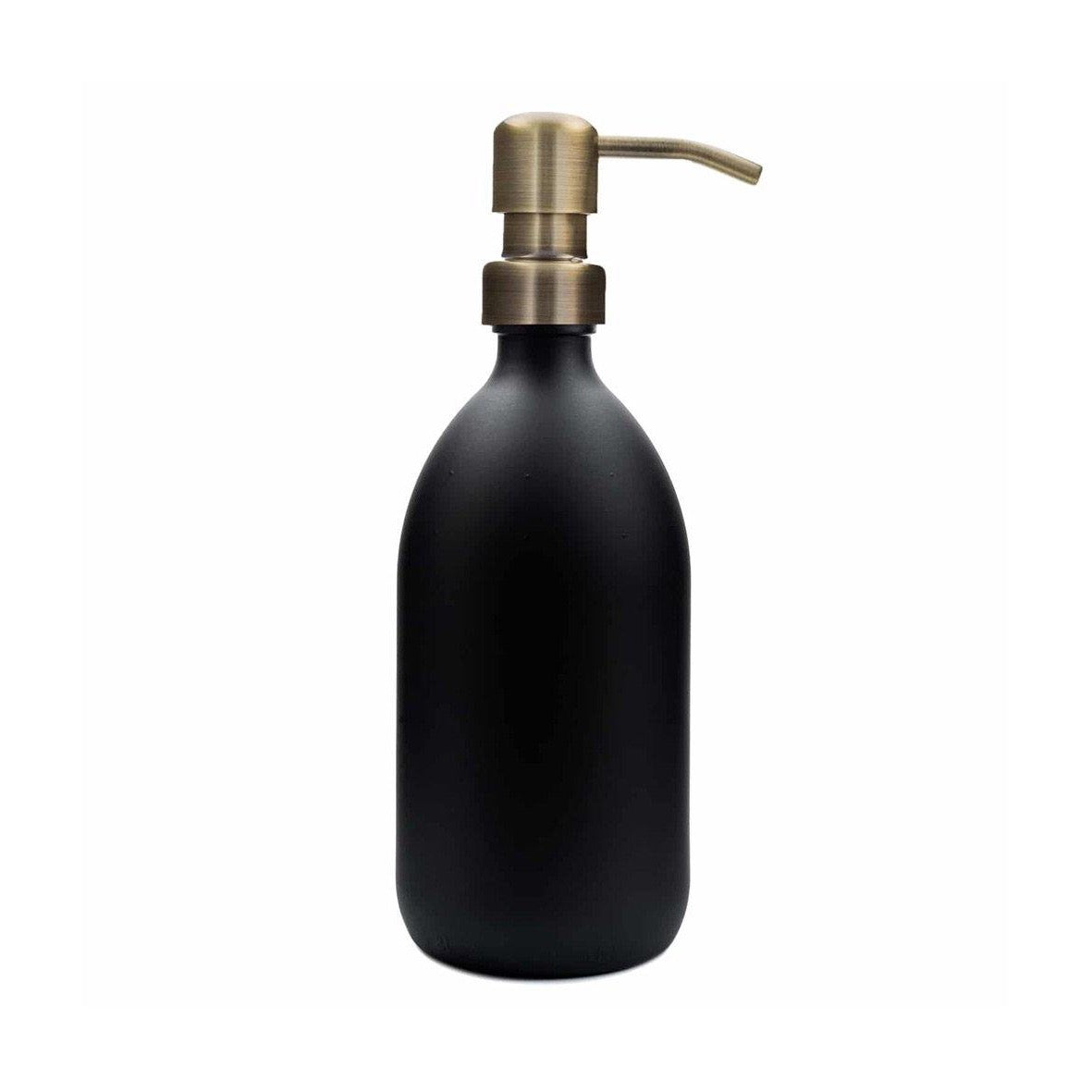 Kuishi Matt Black Soap Dispenser Gold 500 ml