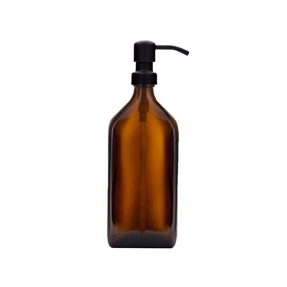 Kuishi Amber Glass Soap Dispenser Black
