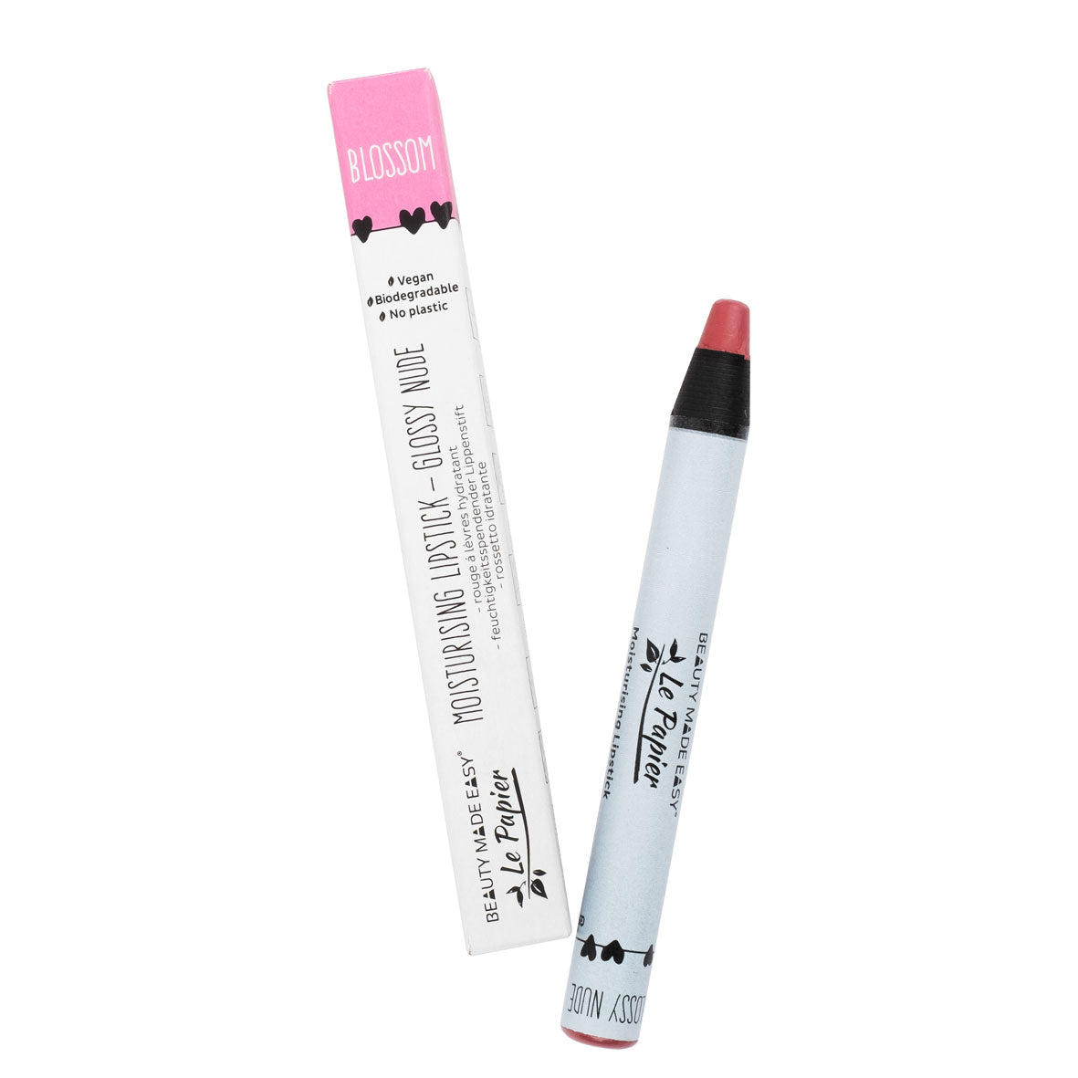 Le Papier - Glossy Nude Lipstick-Lippenstift-Beauty Made Easy-Blossom-Zo Zero