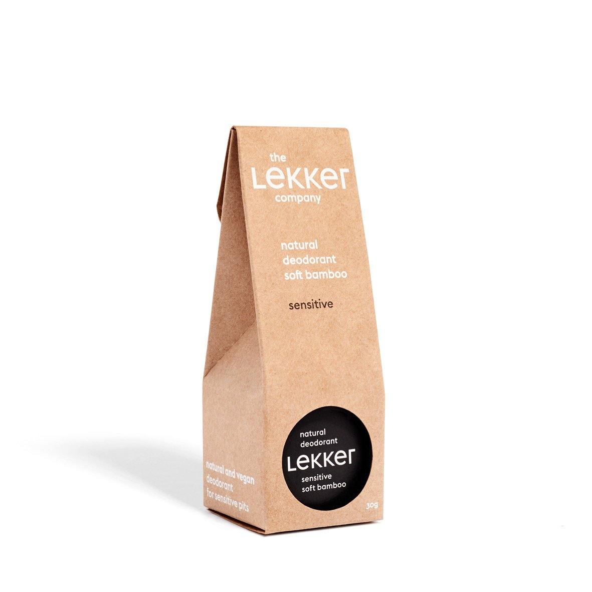 Lekker Company Natural Deodorant Packshot Sensitve Angle