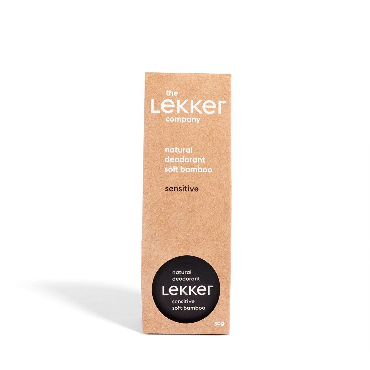 Lekker Company Natural Deodorant Packshots Sensitive Front