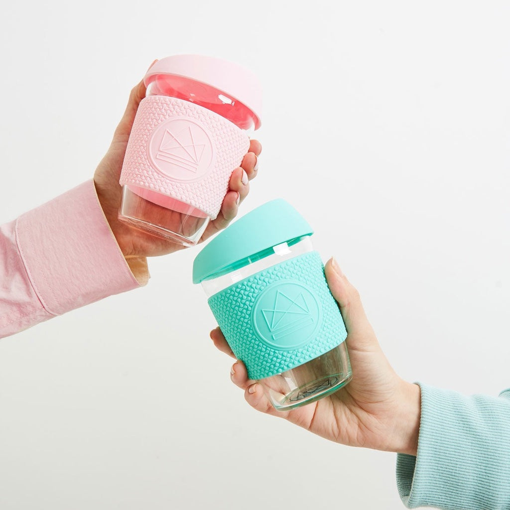 NeonKactus Coffee To Go Cups Mint Green and Pink