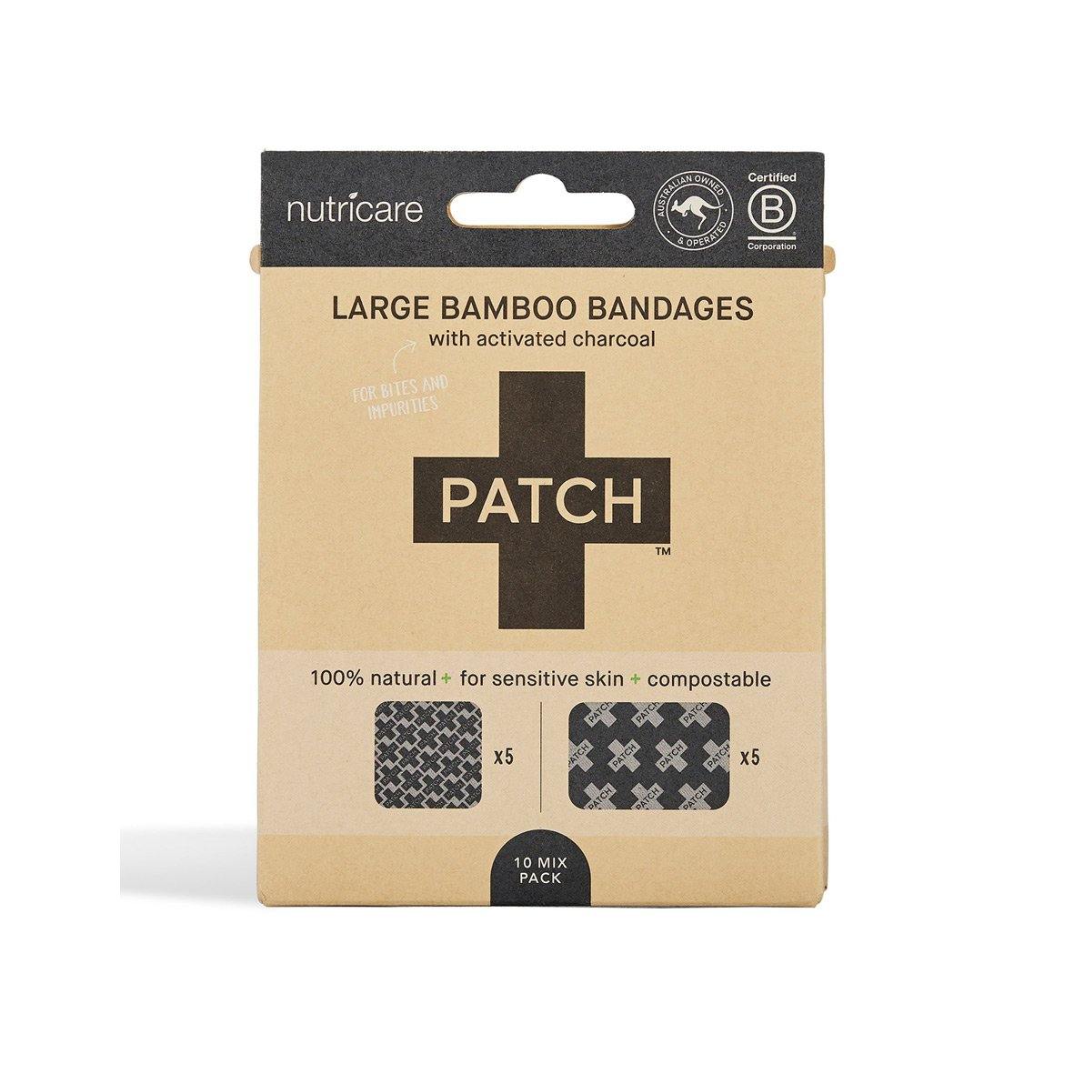 PATCH Large Bandage Charcoal Packaging Front
