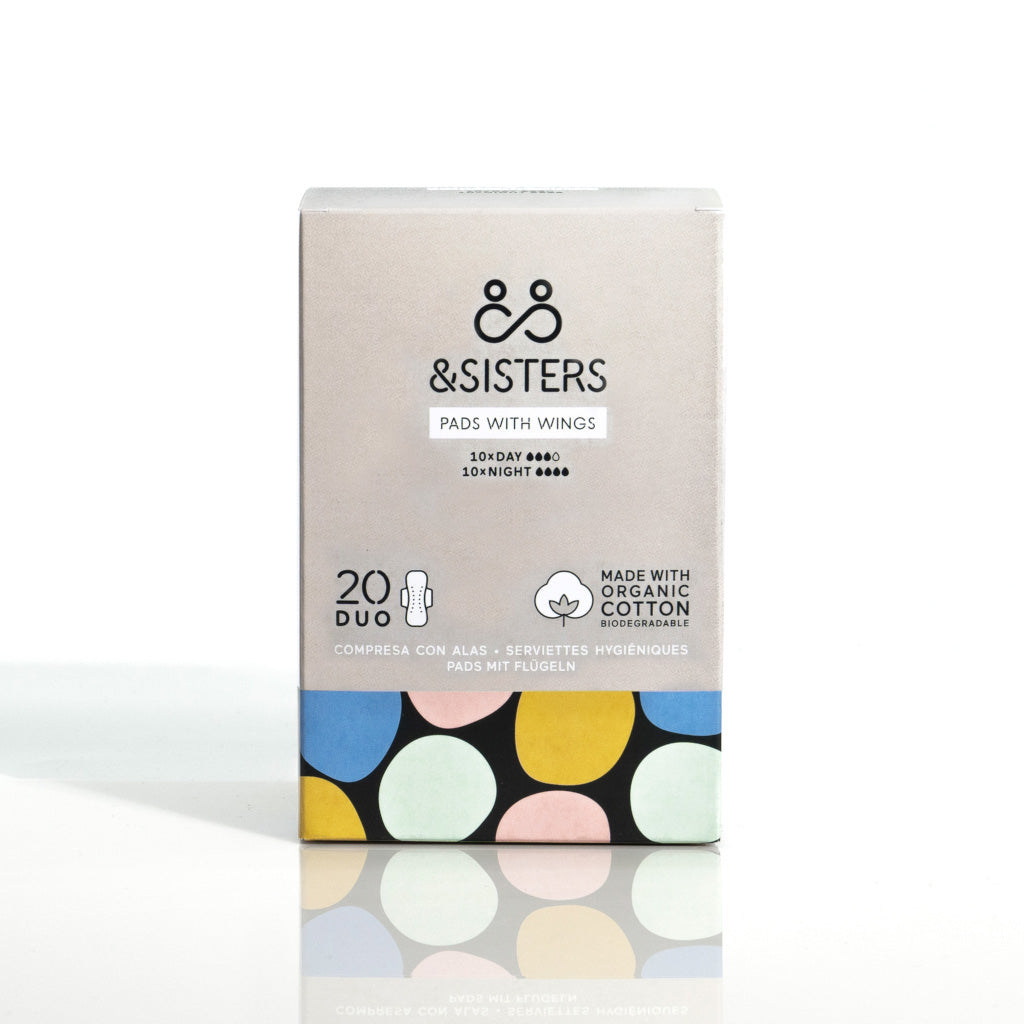 &Sisters Organic Cotton Pads Duo Mixed