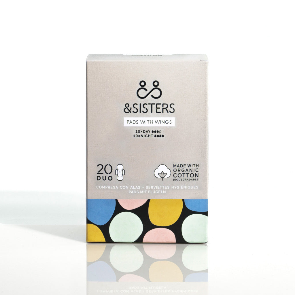 &amp;Sisters Organic Cotton Pads Duo Mixed