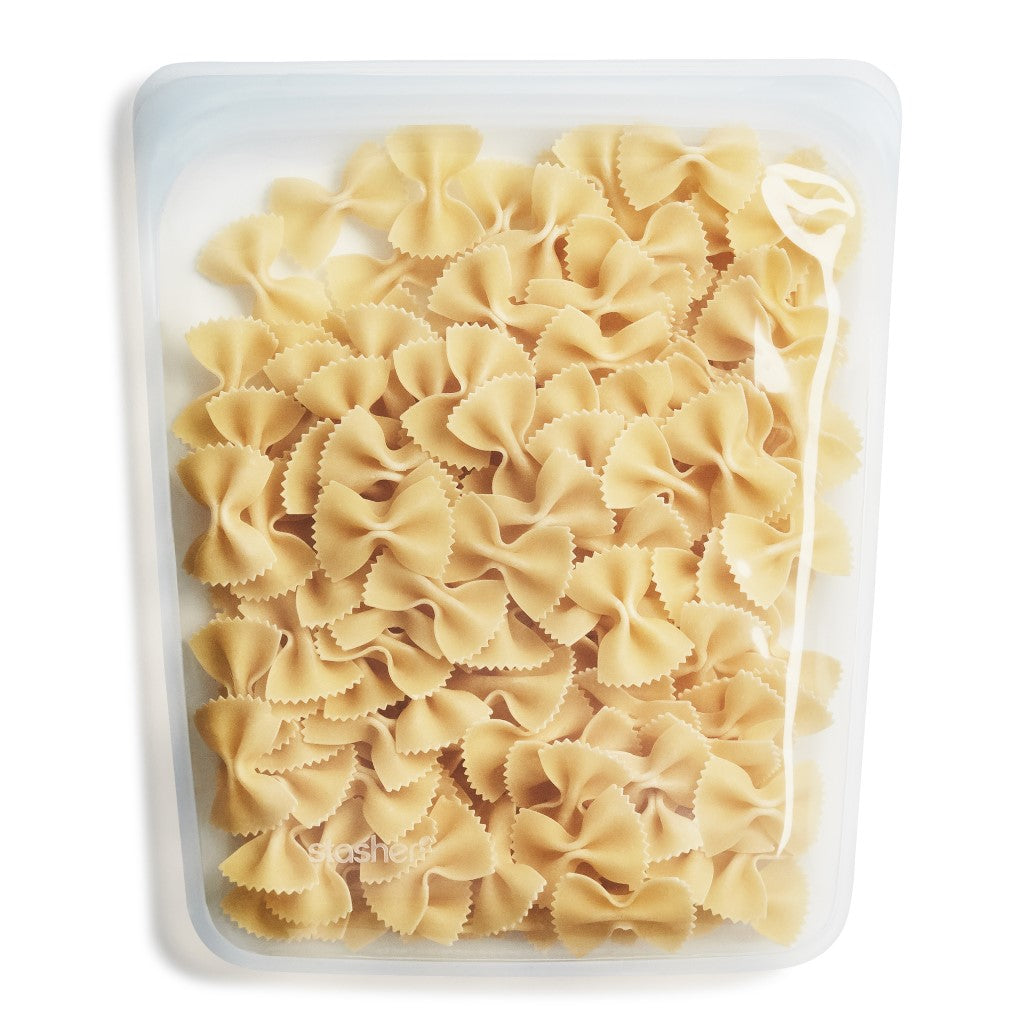 Stasher Bag Half Gallon Clear met Pasta