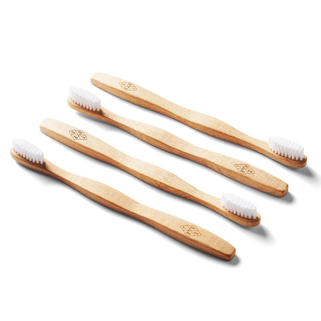 TheBambooBrushSociety Bamboo Toothbrush 4 Pack