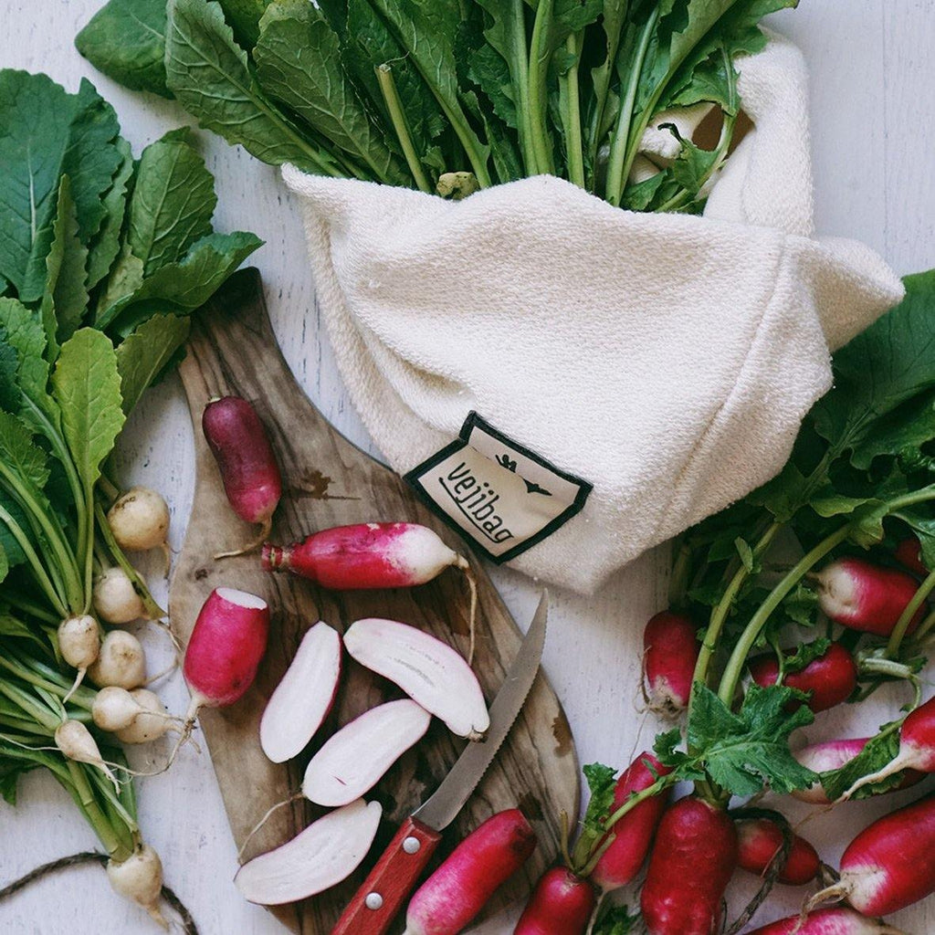 Vejibag with vegetables display