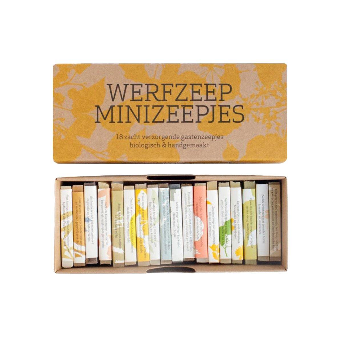 Werfzeep cadeaudoos met 18 minizeepjes